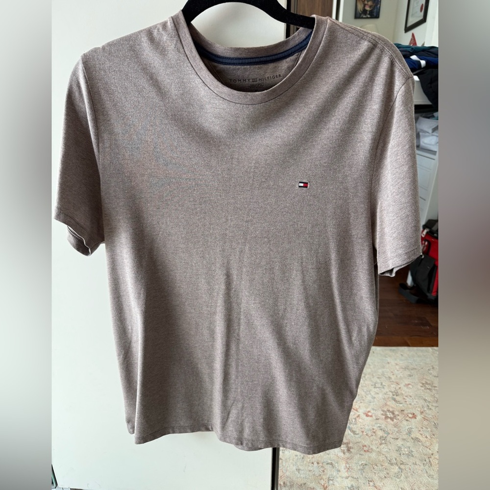Tommy Hilfiger Men's Brown T-Shirt
